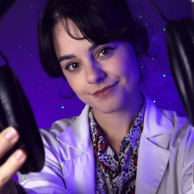 ASMR Sleepy Ear Exam (You Can Close Your Eyes!) Ear to Ear Tests w/ Rain cover art