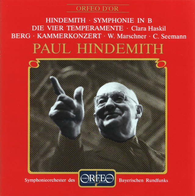 Hindemith: Symphony in B-Flat Major & The 4 Temperaments - Berg: Chamber Concerto cover art