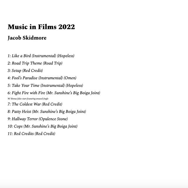 Music For Films 2022 cover art