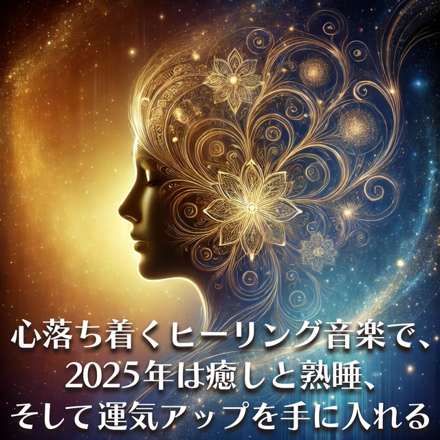 Find solace with calming healing music - embrace 2025 with relaxation, restful sleep, and enhanced fortune. cover art
