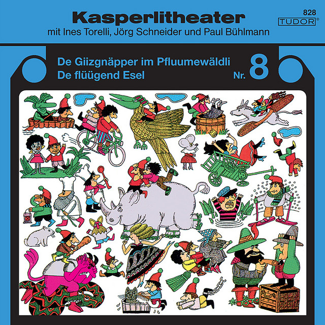 Kasperlitheater, Nr. 8 (De Giizgnäpper im Pfluumewäldli / De flüügend Esel) cover art