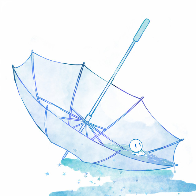 Child in the rain