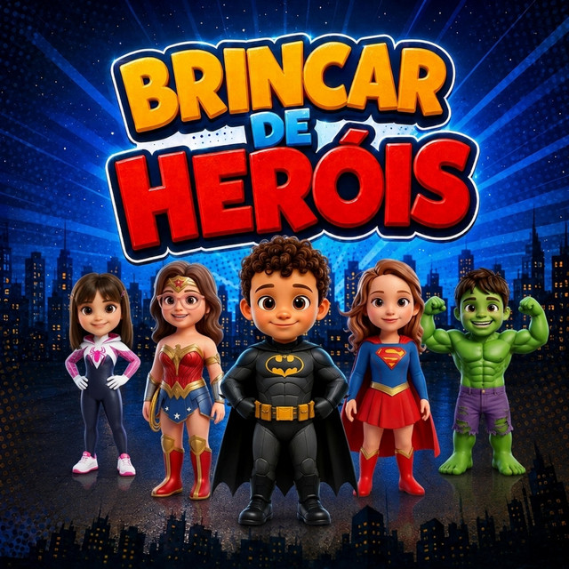 Capa de Brincar de Heróis