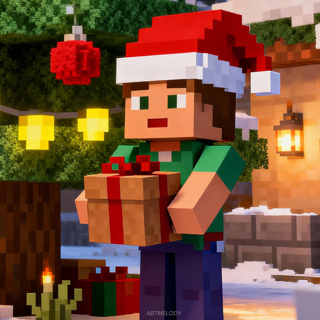 Minecraft Christmas cover art