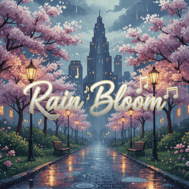 Rain Bloom, lofi chill cover art