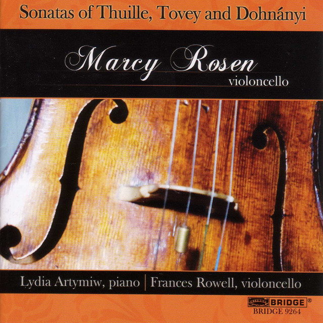Thuille, Tovey & Dohnányi: Cello Sonatas cover