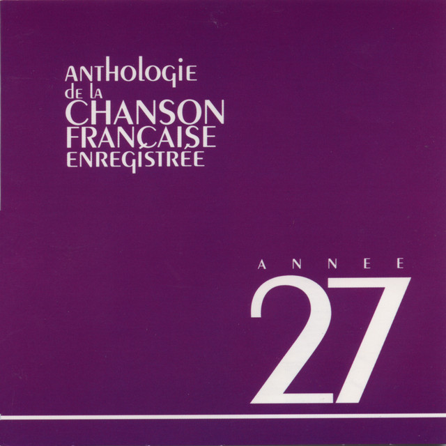 Anthologie De La Chanson Francaise 1927 cover