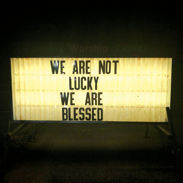 We Are Not Lucky We Are Blessed cover art