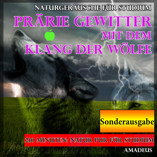 Naturgeräusche für Studium: Prärie Gewitter mit dem Klang der Wölfe: Sonderausgabe cover art