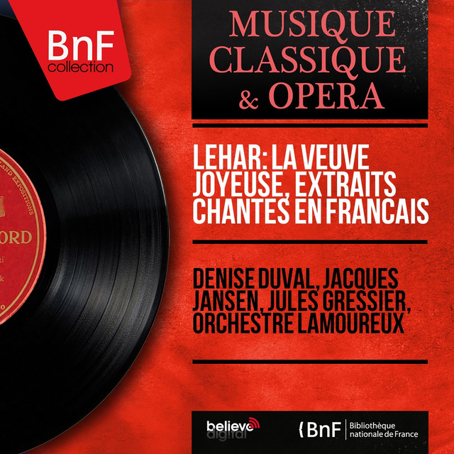 Lehár: La veuve joyeuse, extraits chantés en français (Mono Version) cover art