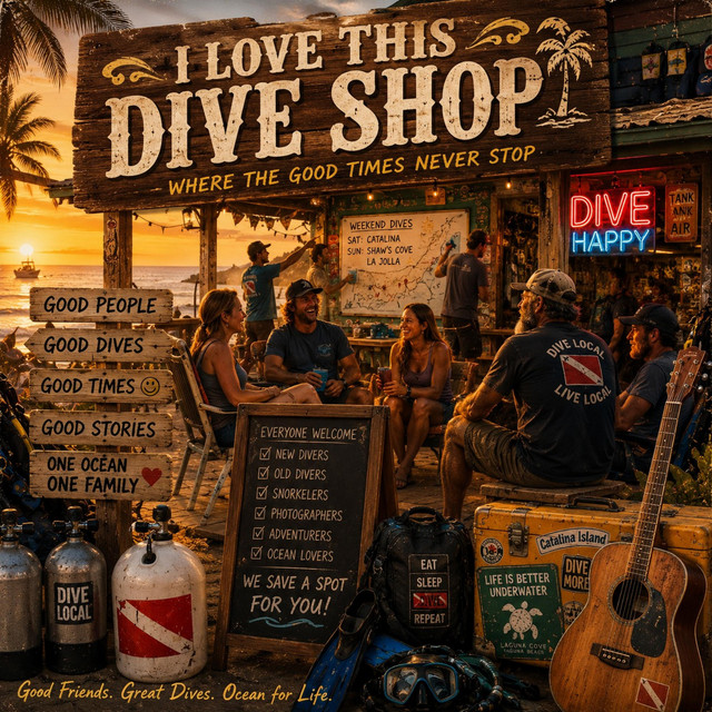 I Love this Dive Shop cover art