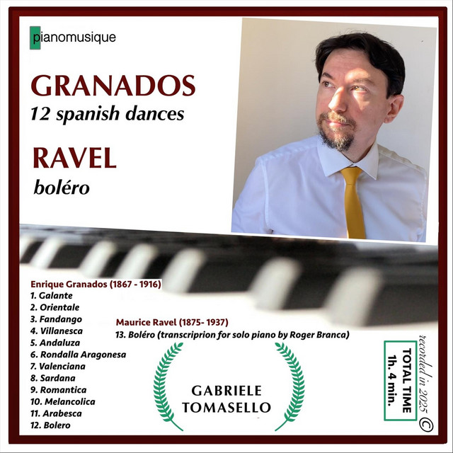 Granados: 12 Spanish Dances for piano. Ravel Bolero for Solo Piano