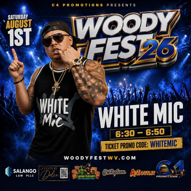 White Mic WoodyFest26 SetList cover