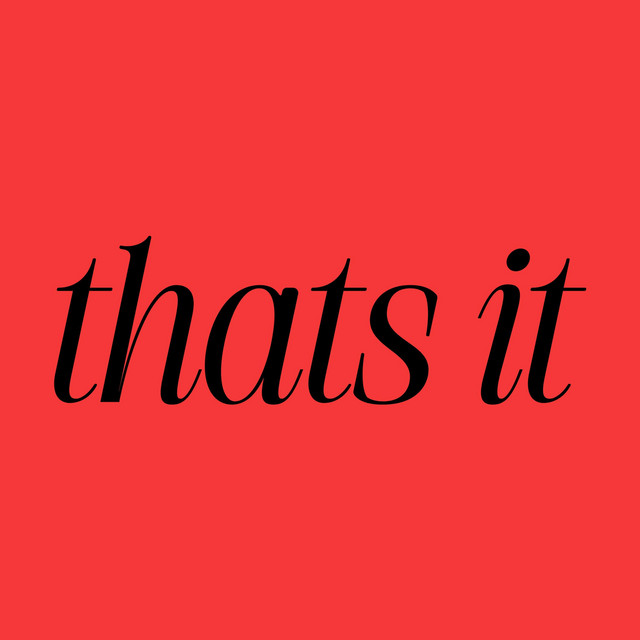 Thats it cover art