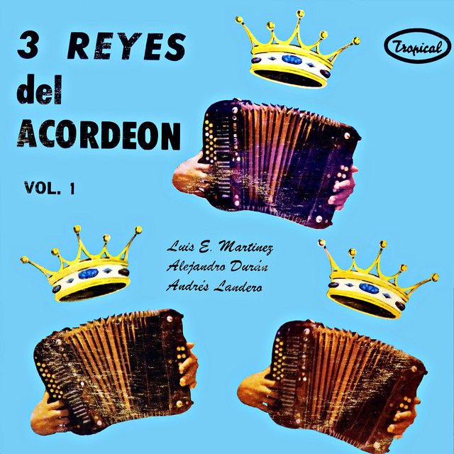 Tres reyes del acordeón cover art