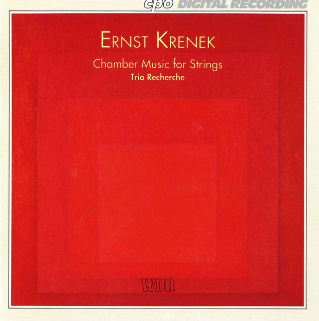 Krenek: Chamber Music for Strings cover