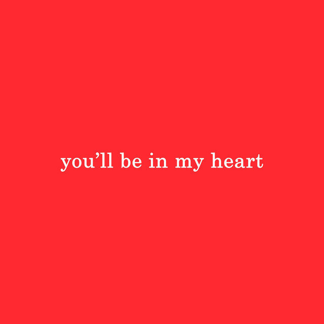 You'll Be in My Heart cover