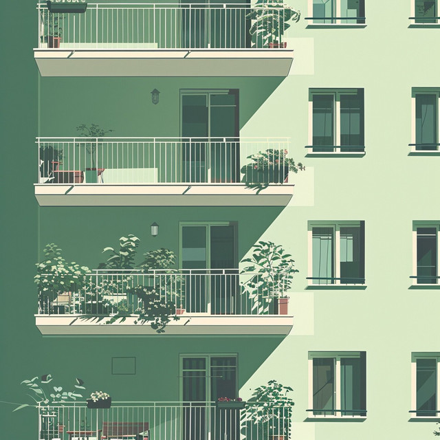 Cover art: still apartment block — AVIATOR