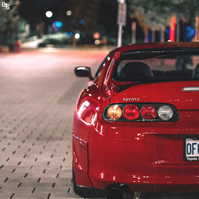 driving in a supra.