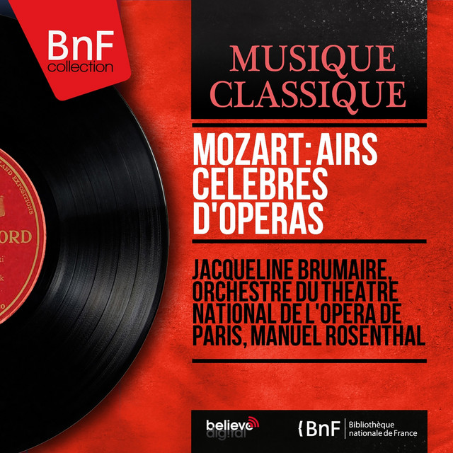 Mozart: Airs célèbres d'opéras (Mono Version) cover art