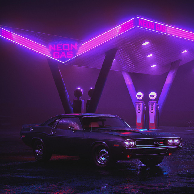 Retrowave cover art