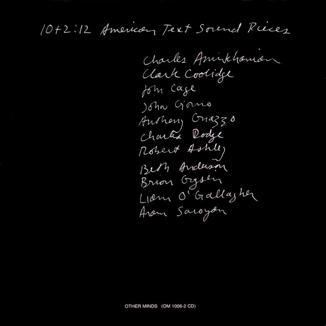 10+2:12 American Text Sound Pieces cover