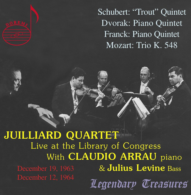 Juilliard Quartet, Vol. 1: Live at Library of Congress with Claudio Arrau cover art