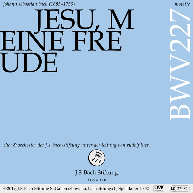 Jesu, meine Freude, BWV 227: No. 2, Es ist nun nichts Verdammliches - Live