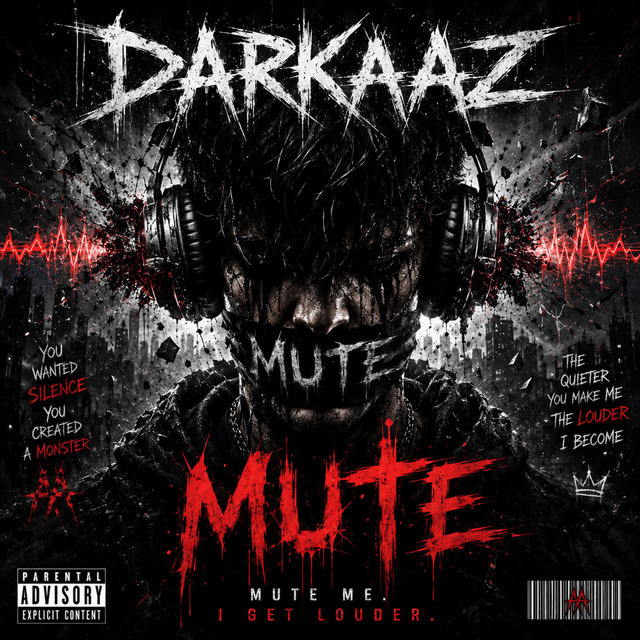Cover art for the single MUTE by DARKAAZ