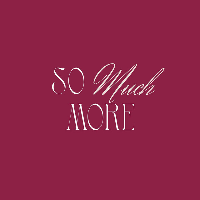 So Much More - Live