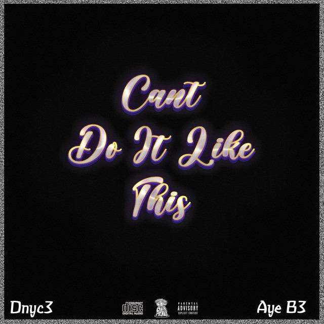 Can't Do It Like This cover art