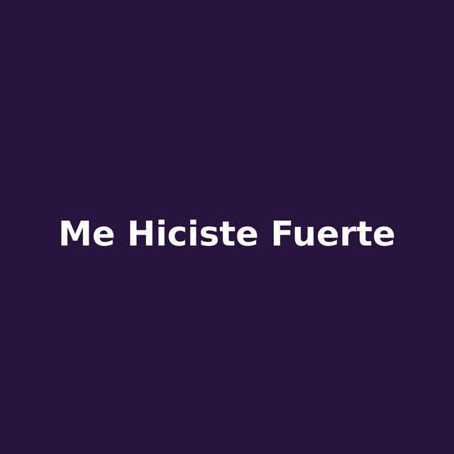 me hiciste fuerte cover
