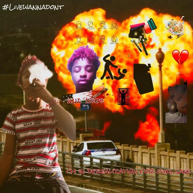 i'm in derealization for fuks sake cover art