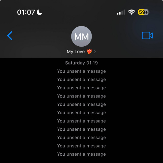 YOU UNSENT A MESSAGE cover