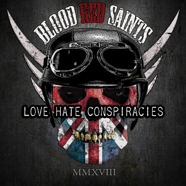 Omslag för Love Hate Conspiracies av Blood Red Saints