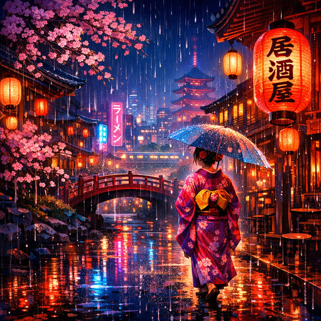 Night Rain in Japan 夜の雨 cover