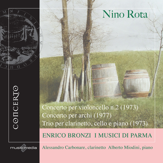 Rota, N.: Cello Concerto No. 2 / Concerto for Strings / Trio for Clarinet, Cello and Piano cover art