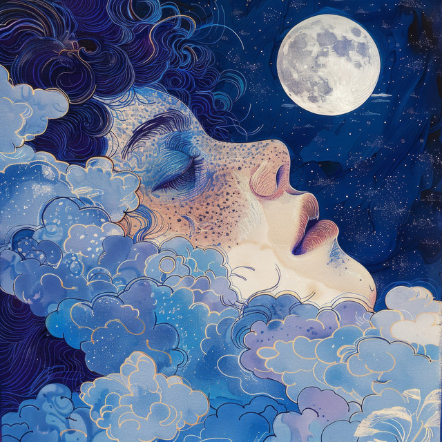 Cosmic Siesta: Slumbering Sphere Housed Within the Round Moon cover art