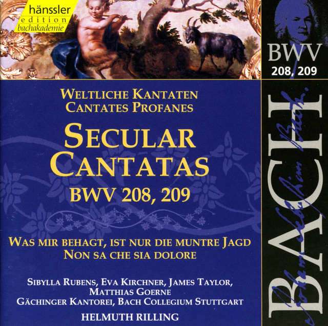 Bach, J.S.: Secular Cantatas, Bwv 208 and Bwv 209 cover