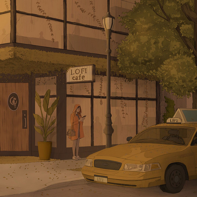 lofi cafe cover art