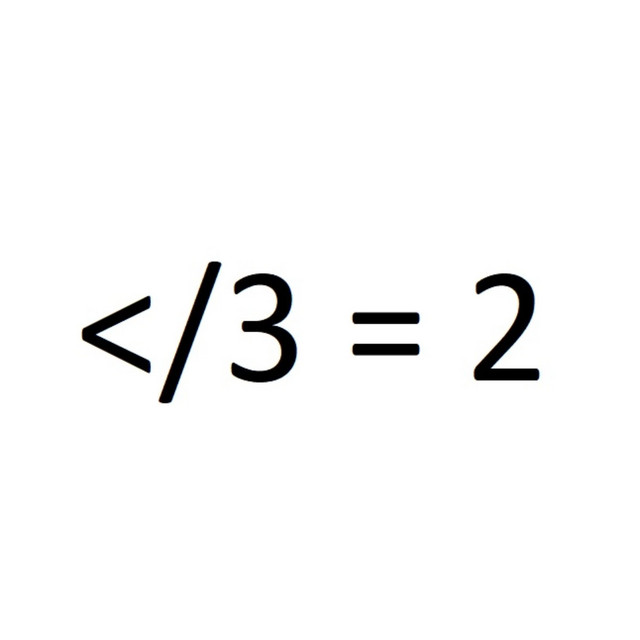 </3 = 2 cover art