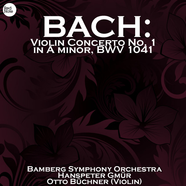 Bach: Violin Concerto No. 1 in A minor, BWV 1041 cover