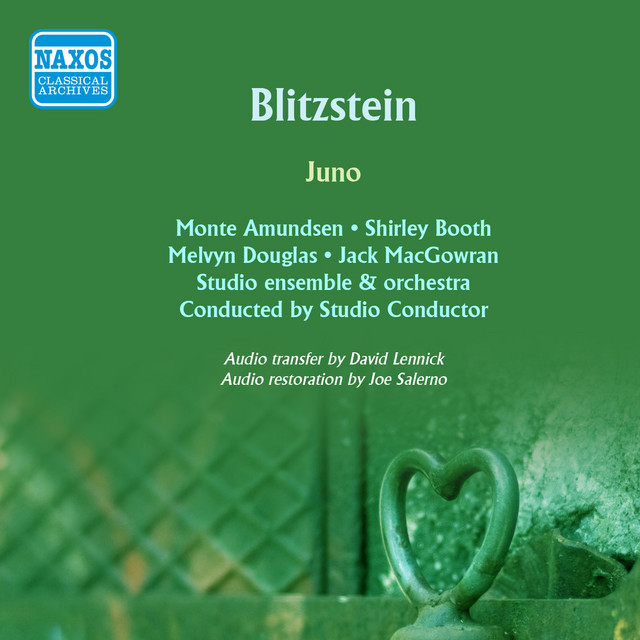 Blitzstein: Juno (Original Broadway Cast) (1959) cover