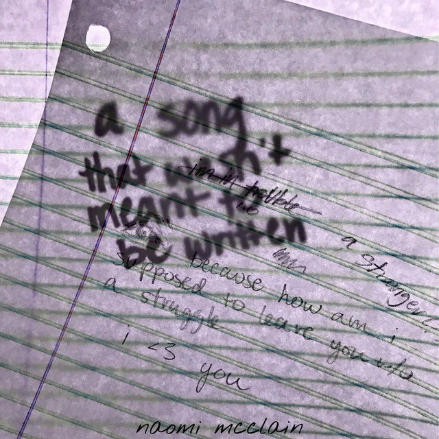 a song that wasn't meant to be written cover art