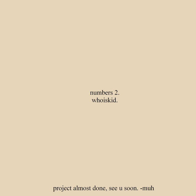 numbers 2. cover art