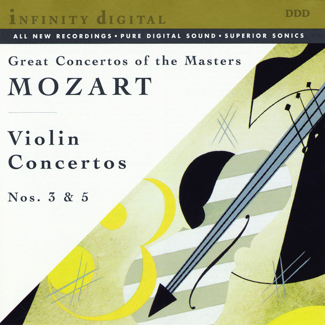 Mozart: Violin Concertos Nos. 3, 5 & Adagio and Fugue in C Minor, K. 546 cover art