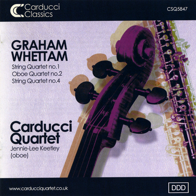 Graham Whettam: String Quartets and Oboe Quartet with Jennie - Lee Keetley (oboe) cover art