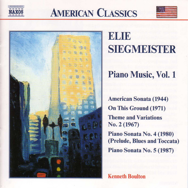 SIEGMEISTER: Piano Music, Vol. 1 cover art