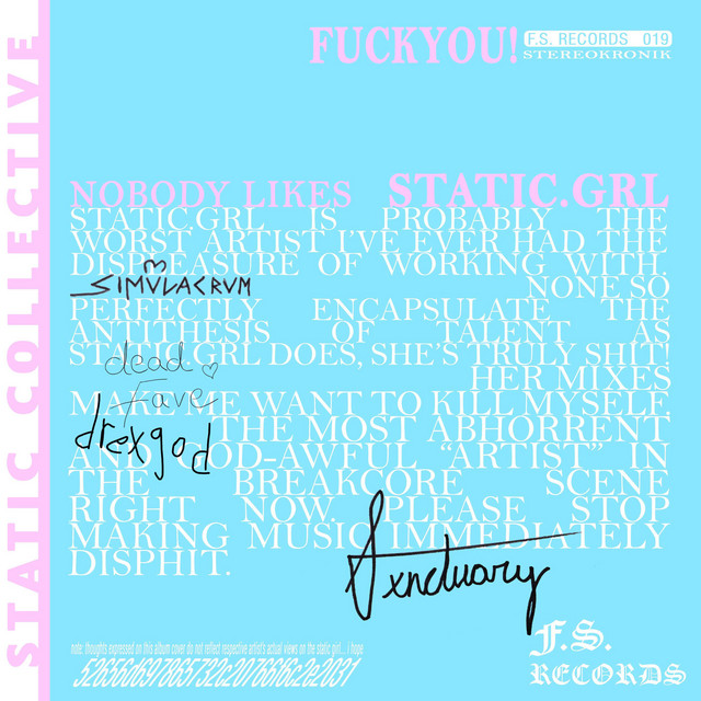 NOBODY LIKES STATIC.GRL 52656d697865732c20766f6c2e2031 cover art
