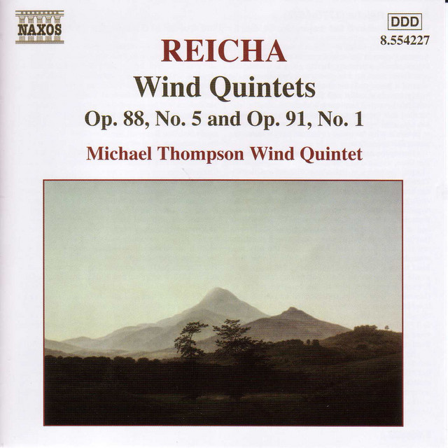 Reicha: Wind Quintets, Op. 88, No. 5 and Op. 91, No. 1 cover